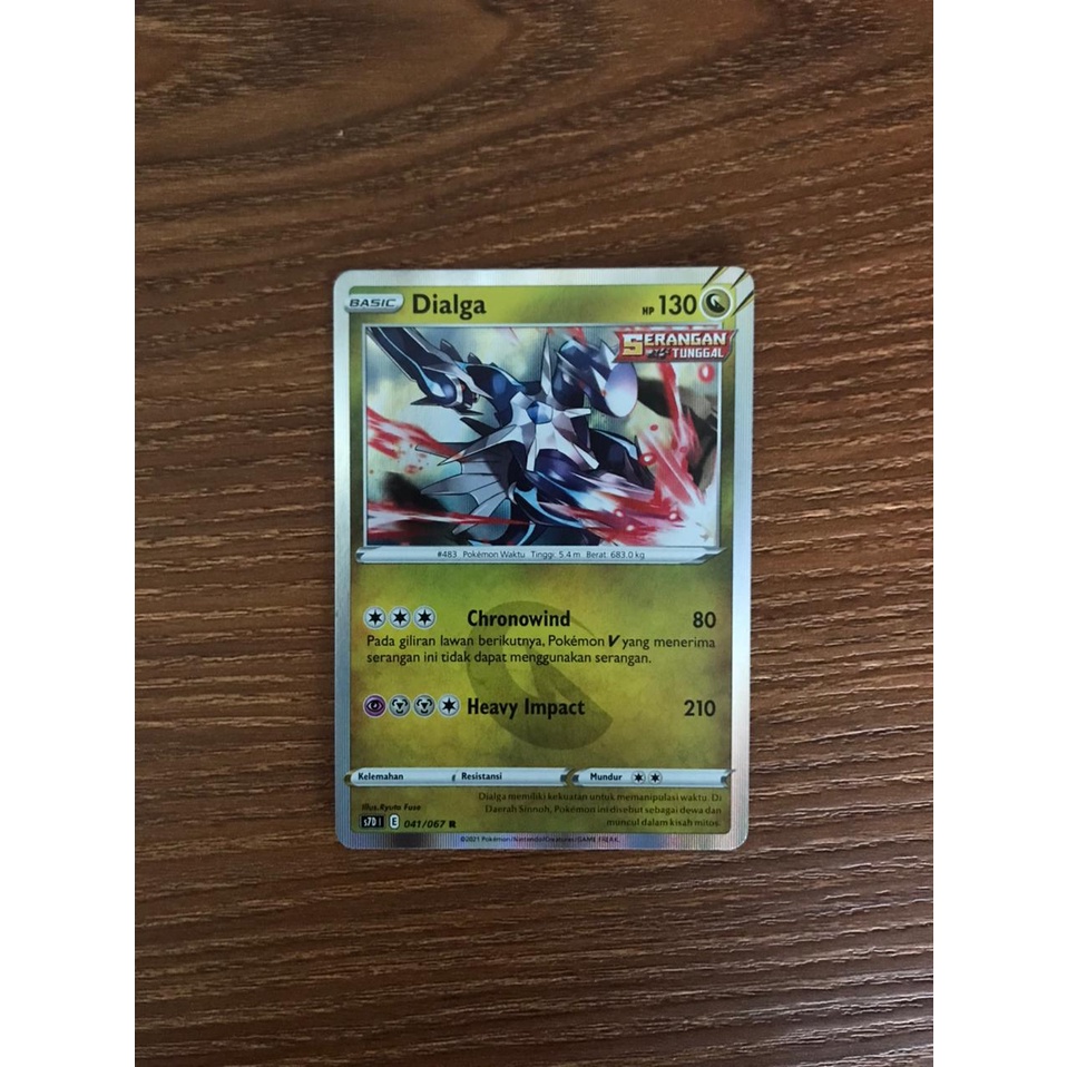 DIALGA FOIL CARD (LEGENDARY Pokemon) - [VERSI INDO] Pokemon Trading Card Game / Kartu Pokemon TCG