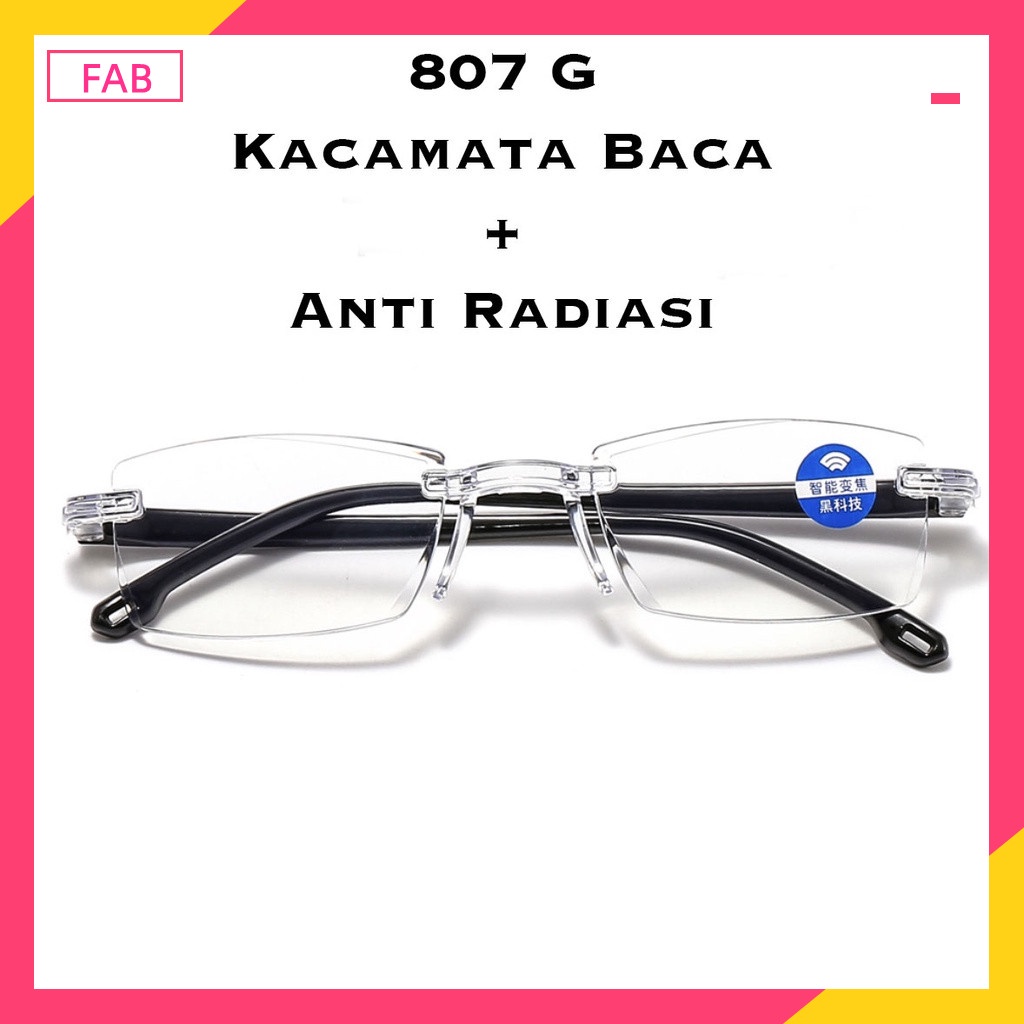 Kacamata Baca Lensa Plus Anti Radiasi +1.00 s/d + 3.00 Kacamata Pria Wanita Reading Glasses Kacamata Lensa&amp;Frame