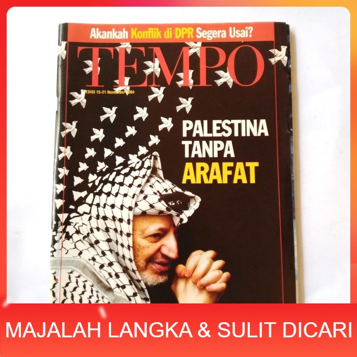 Majalah TEMPO No.38 Nov 2004 Cover PALESTINA TANPA ARAFAT Langka