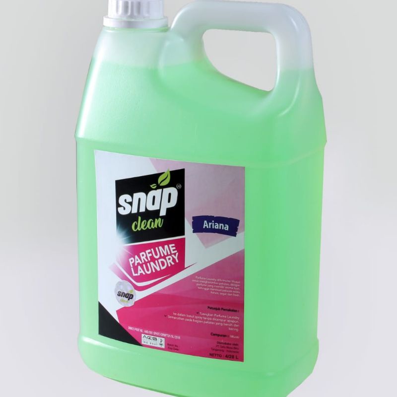 snap clean parfum laundry black, bubble gum, ariana dan blue 4L keluar kota