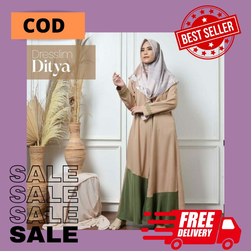 Rabbani - Gamis Dresslim Lengan Panjang Ditya terbaru 2022