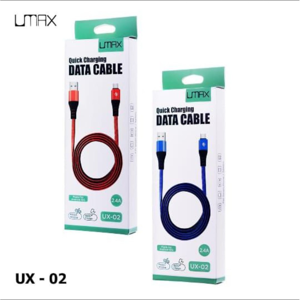 KABEL DATA usb UMAX UX-02 IPHONE QUICK CHARGING