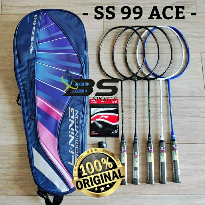 RAKET BADMINTON RAKET LINING SUPER SERIES SS 99 ACE ORIGINAL 100%
