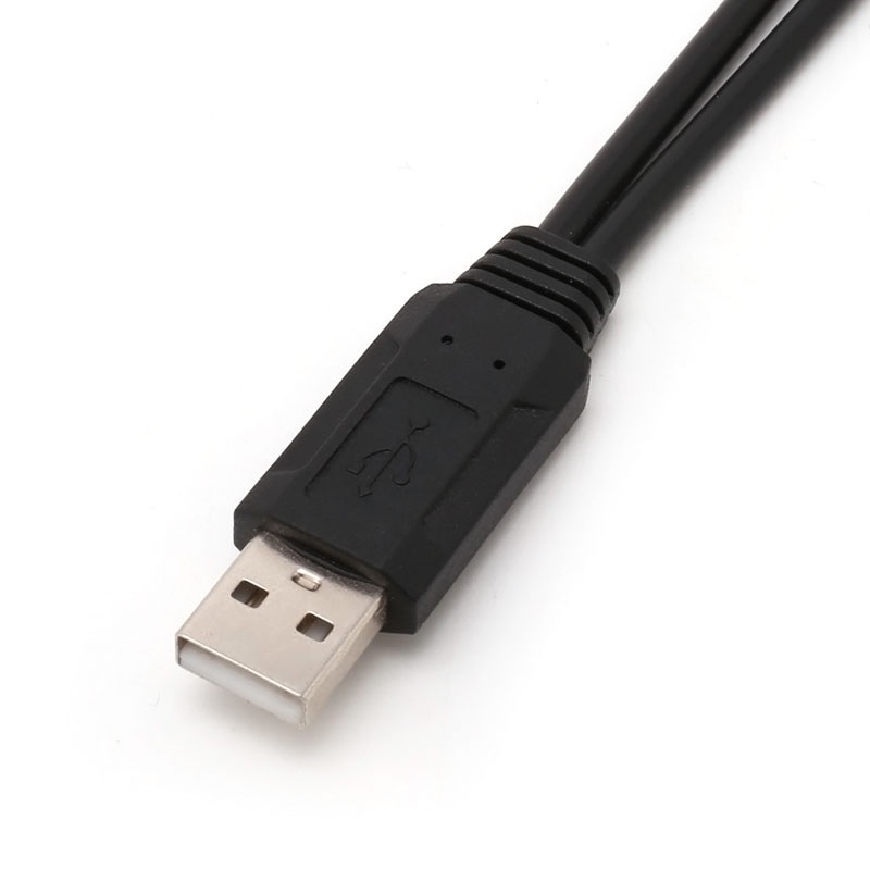 VIVI   Portable USB Male Universal Micro USB Dual Male Y Adapter Splitter Cable