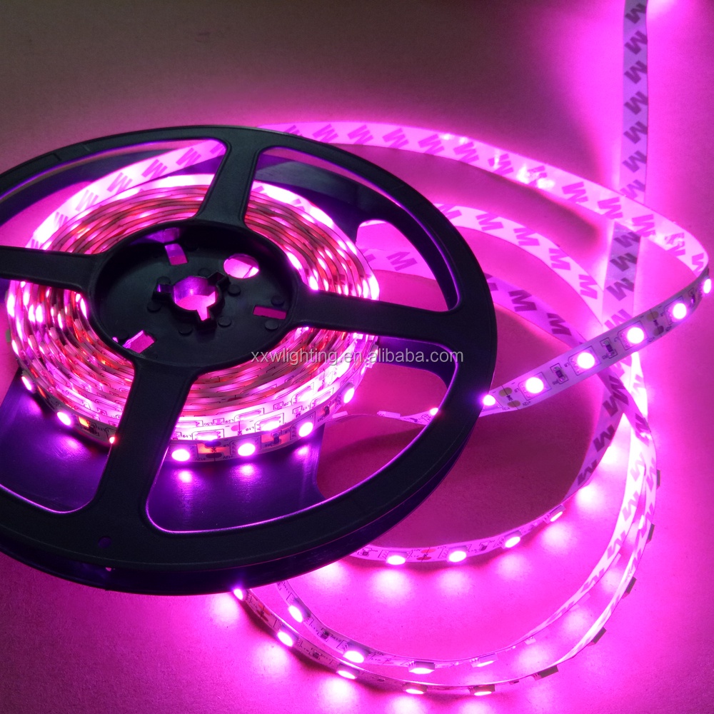 Lampu led strip 12V SMD 5050 3528 PINK MERAH MUDA 5M mata besar waterproof 5m hias plafon