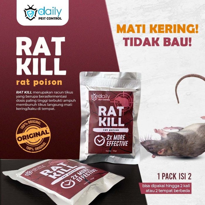 RACUN TIKUS MATI KERING | RAT KILL DAILY PEMBASMI HAMA TIKUS TIDAK MENINGGGALKAN BAU