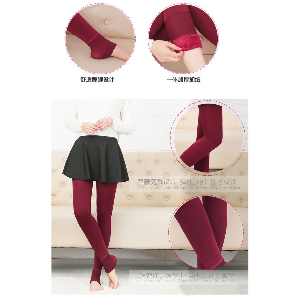 THLE celana musim dingin thermal legging winter pants tebal import bulu