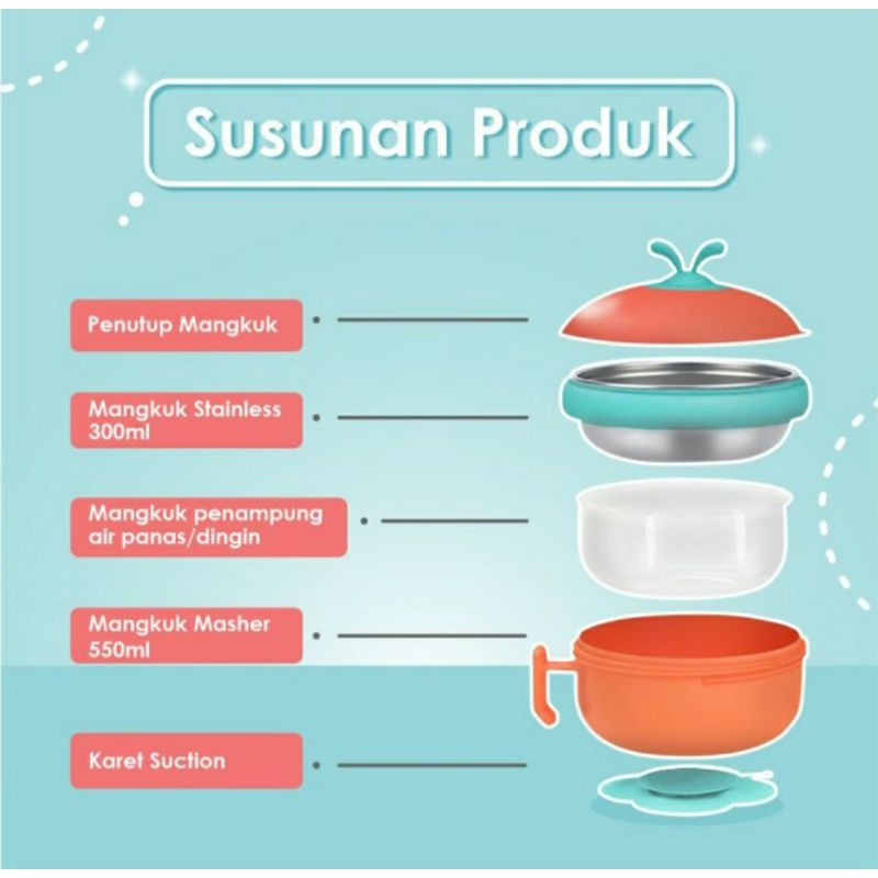 Oonew Baby Insulation Bowl TB-2030