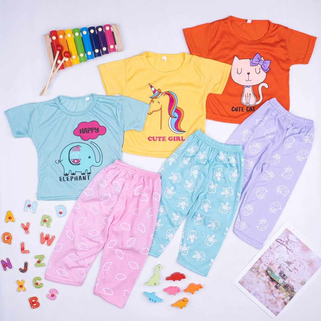 IL - SETELAN BAJU TIDUR ANAK / SET BAJU ANAK CEWEK / UNISEX CP &quot;ANIMASI EDITION&quot;