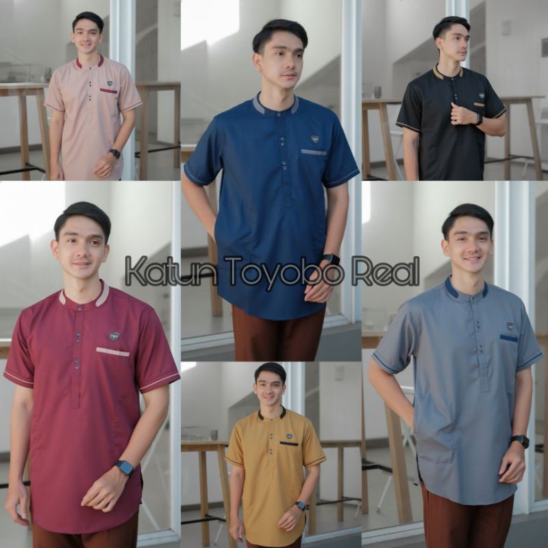 BAJU KOKO KURTA DEWASA KATUN TOYOBO TOJIRO ADEM SIZE M-L-XL