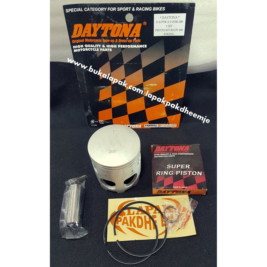 PISTON RX KING OS 200 DAYTONA PISTON SET RX KING 200 DAYTONA ORIGINAL OVER SIZE 200 LAPAK