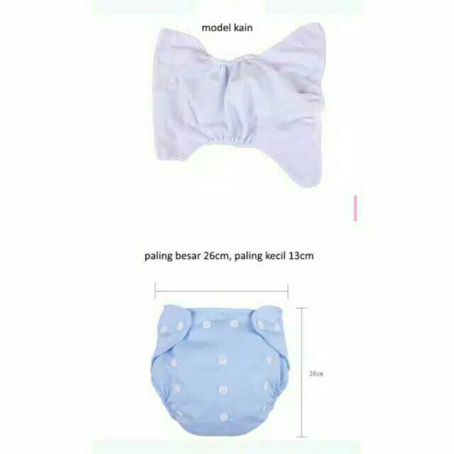 Popok Kain Berkancing Cloth Diaper Clodi Bayi Dapat Dicuci