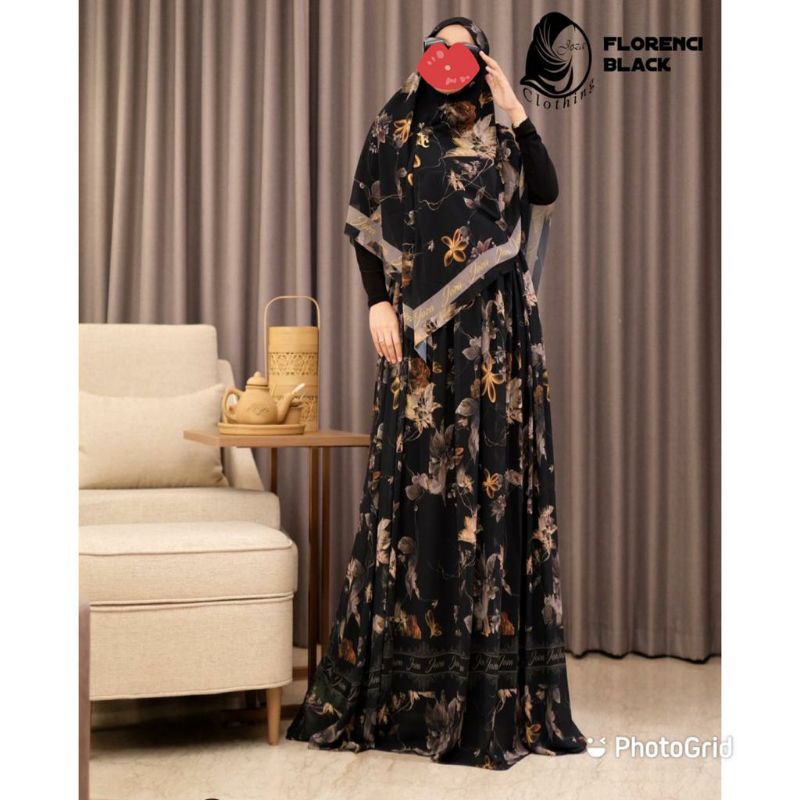 Florenci  Series Set Syari By Joza Clothing ( Joza Arina) Gamis set Khimar