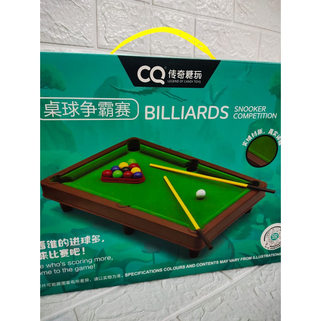 MAINAN MEJA BIILIARD SNOOKER POOL COMPETITION ANAK