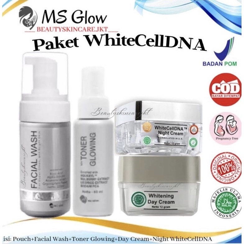 Ms Glow Paket WhiteCellDNA || Paket White Cell DNA MS GLOW