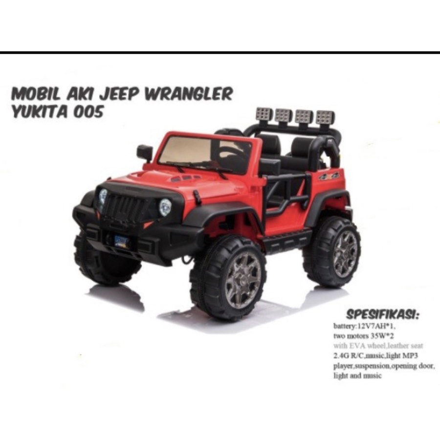 MOBIL AKI JEEP WRANGLER YUKITA 005 MAENAN ANAK