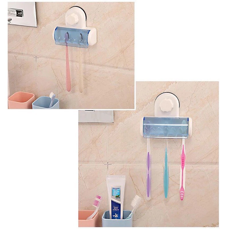 rak tempat gantungan sikat gigi Toothbrush holder dengan penutup NJ49