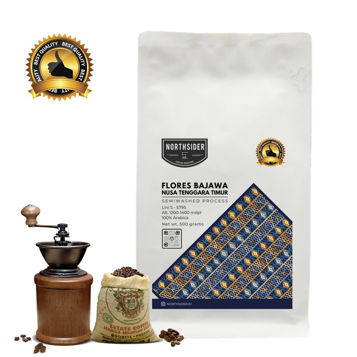 

BIJI KOPI ARABICA FLORES BAJAWA WASHED 500GR NORTHSIDER COFFEE - kkp2196