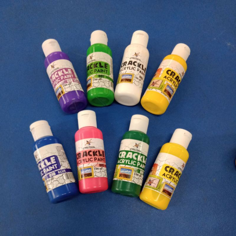 

Crackle Acrylic Paint Xpression 100ml Warna Cerah