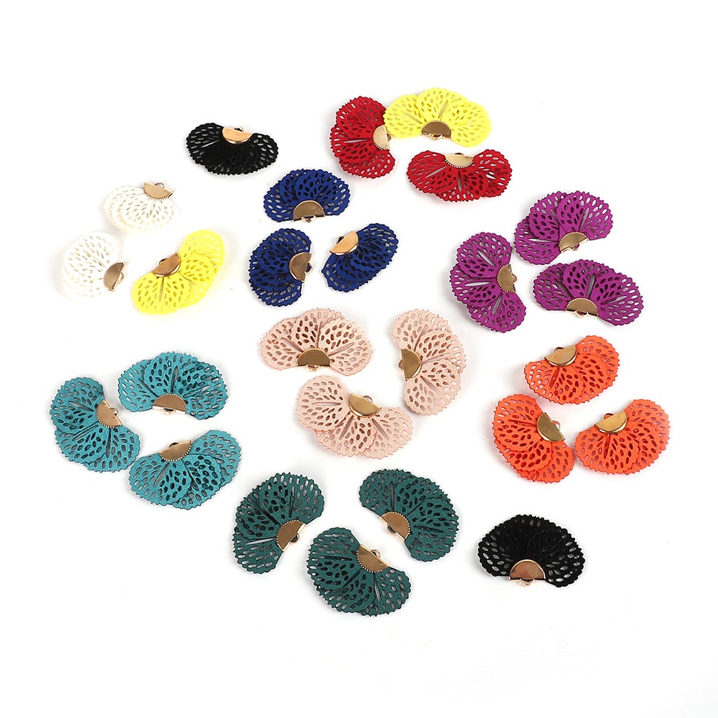 10 PCS Velvet Flower Floral Tassel Charms Pendants 25x45mm with Hole 10 Colors for Earrings Necklace DIY Jewelry Makings