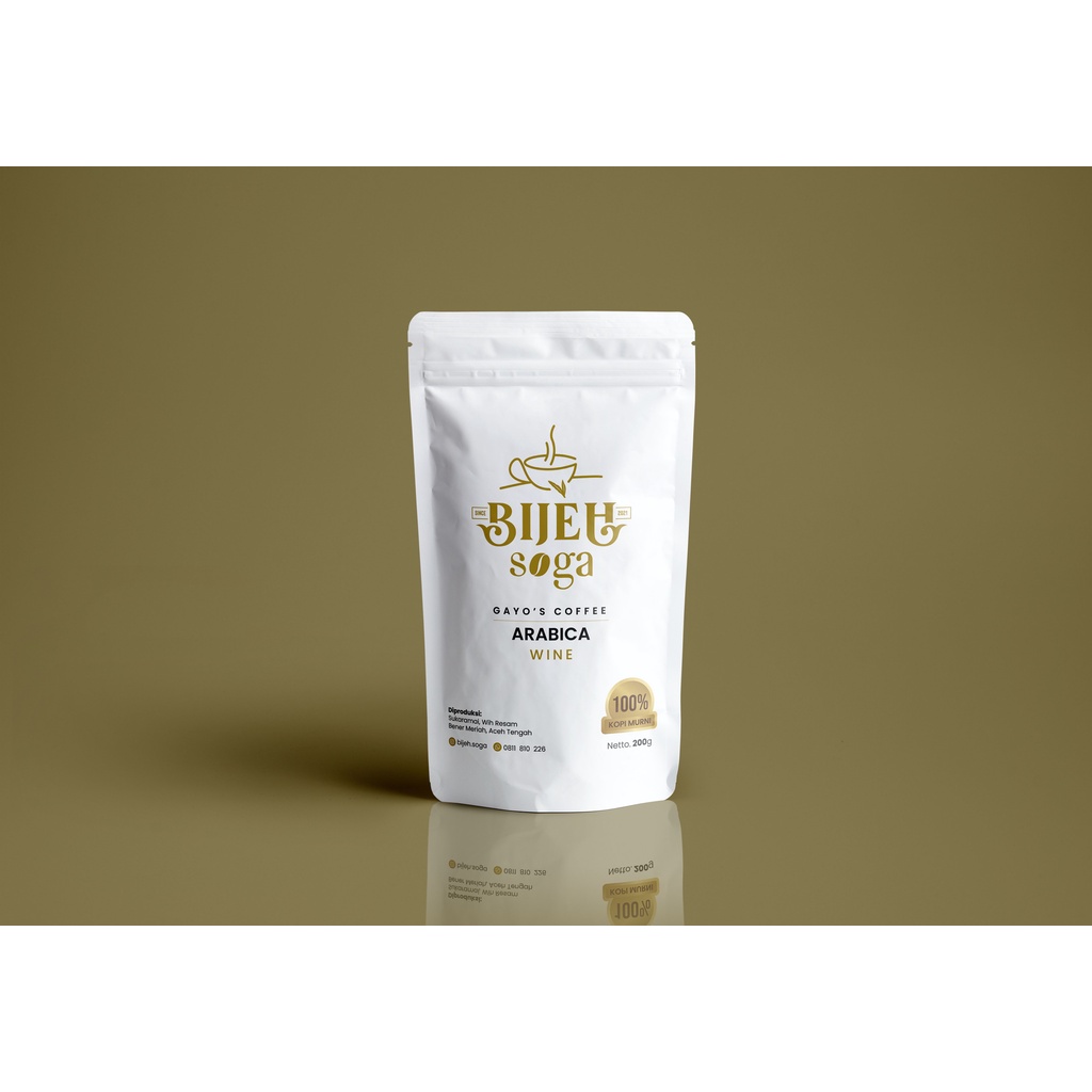

BIJEH SOGA : ARABICA COFFEE "WINE" 200 GRAM