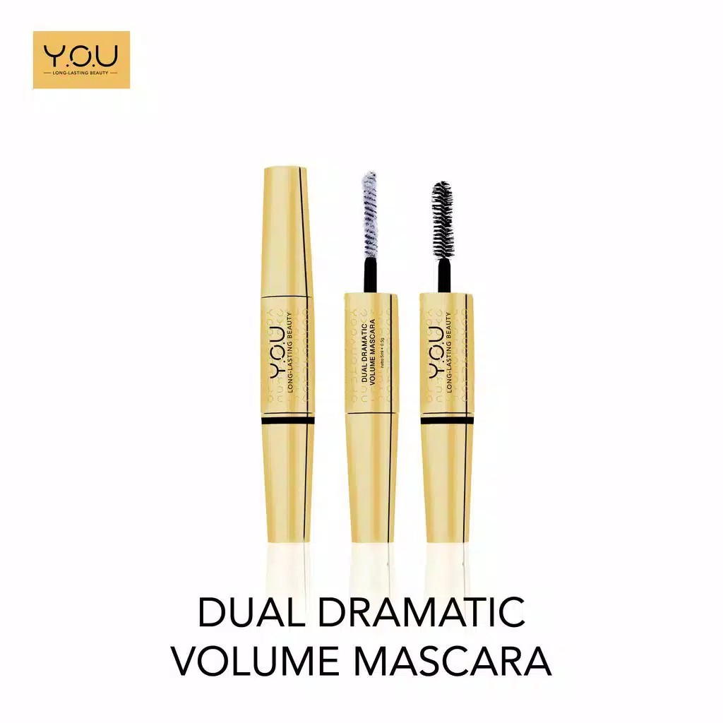 Y.O.U The Gold One Dual Dramatic Volume Mascara Long Lasting // YOU maskara with fiber