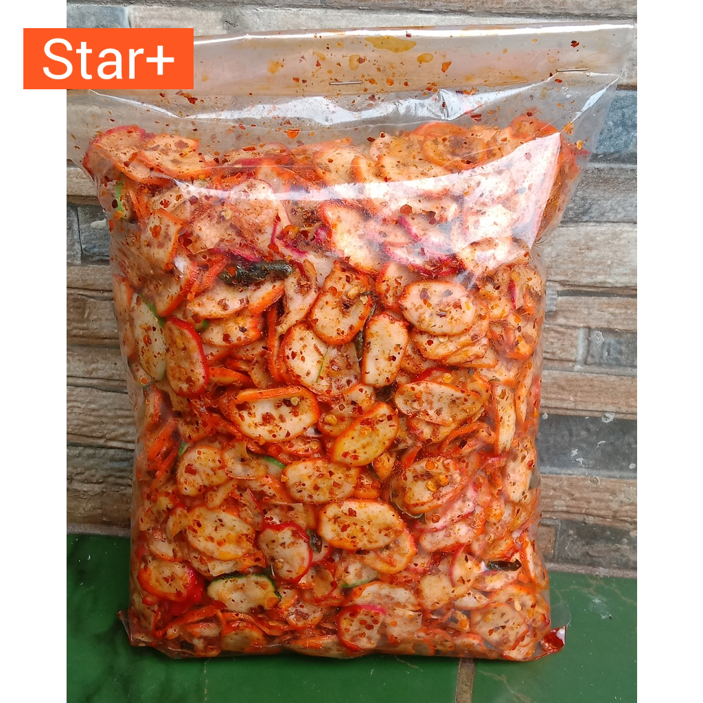 

SEBLAK KERING ( SEBRING PEDAS DAUN JERUK) 1 KG Seblak Asli Bandung
