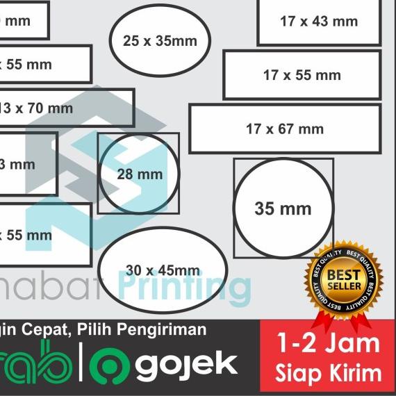 

✻ ! Stempel 2 Warna Ukuran Standard SIAP CAP ֍