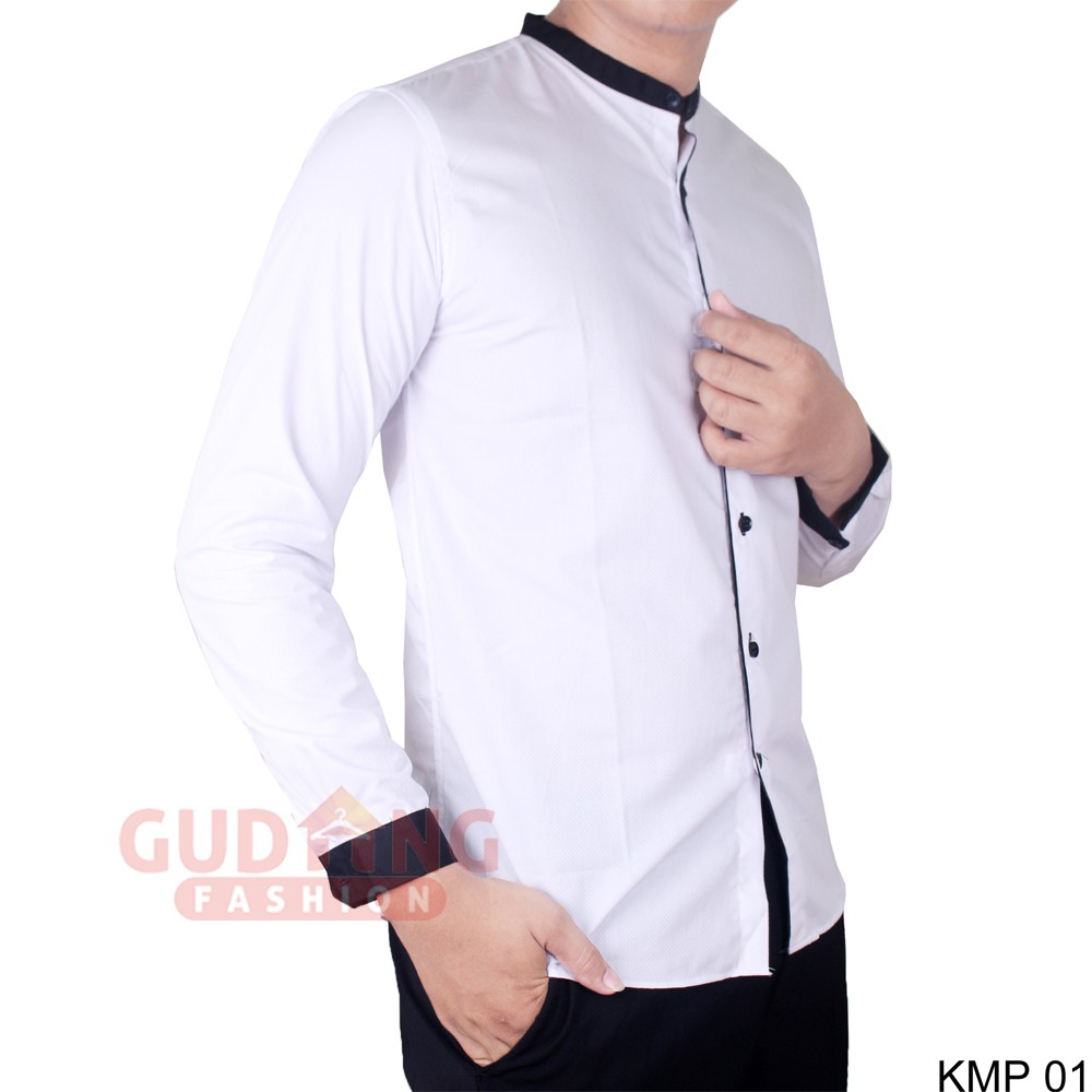 Kemeja Koko Muslim Kerah Shanghai Slimfit Panjang - KMP 01