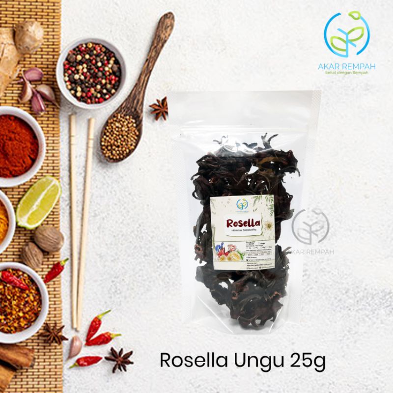 

Akarrempah Bunga Rosella Ungu Kering / Herbal Asam Urat / isikeranjangmu akarrempah