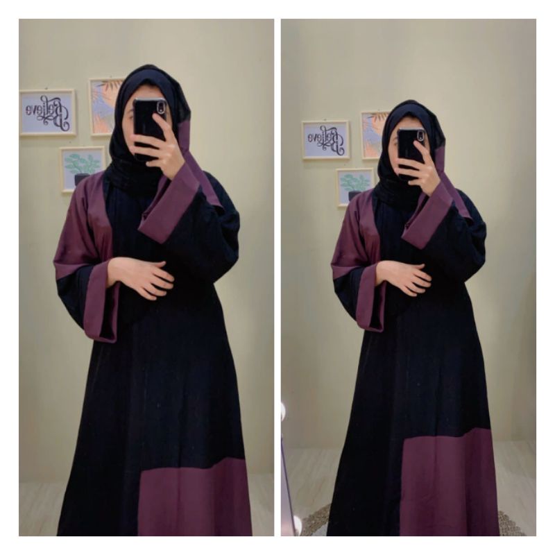 Zena Abaya Saudi / Gamis Hitam / Dress Hitam / Gamis Arab / Abaya Arab
