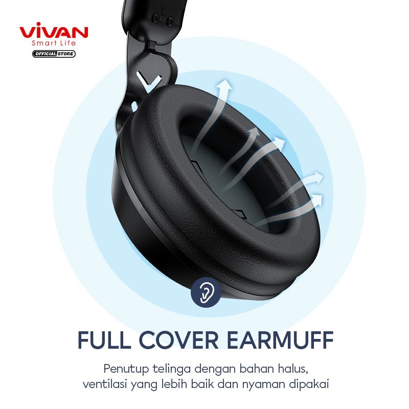 HEADSET HEADPHONE BLUETOOTH VIVAN LIBERTY H100