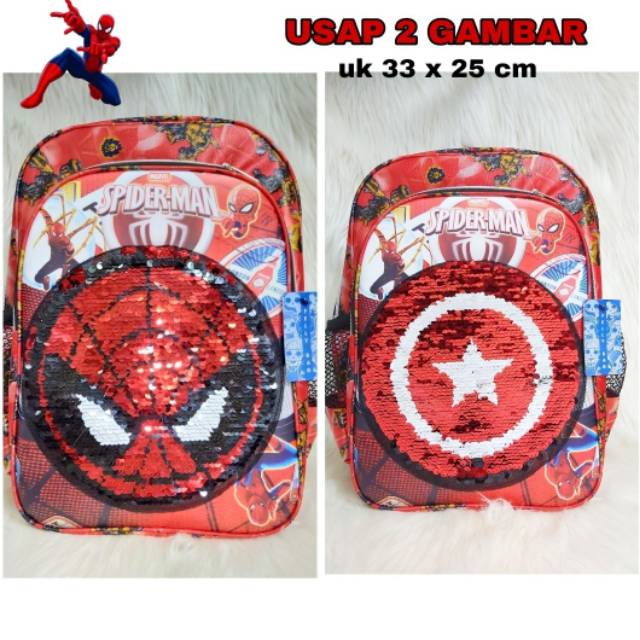 Tas sequen tas spiderman tas sequen 2 gambar