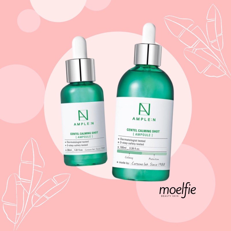 [⚠️CLEARANCE⚠️] AMPLE:N AMPLEN CENTEL CALMING SHOT AMPOULE COREANA 30ml / 100ml AMPLEN SERUM