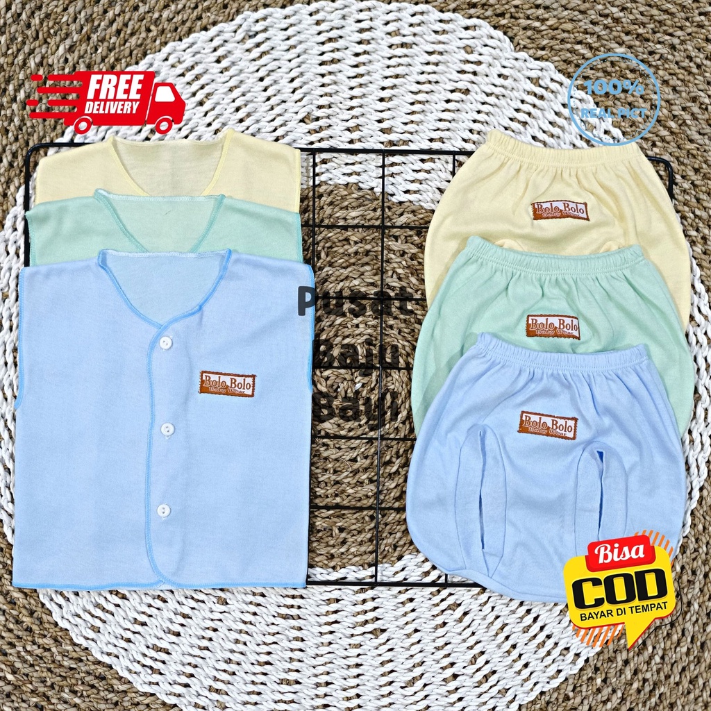 Paket Hemat Baju Bayi POLOS 18 pcs SNI BOLO - BOLO