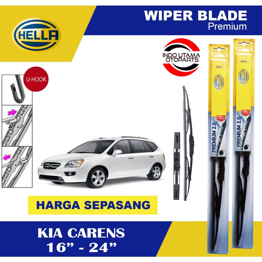 Wiper Blade Mobil KIA Carens HELLA Premium 2.0 (16-24)