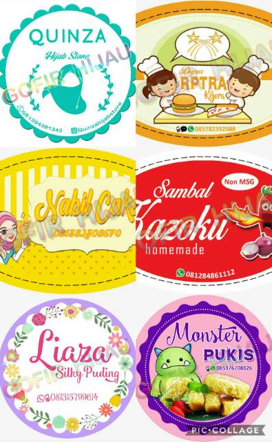 35+ Ide Stiker Kue Basah