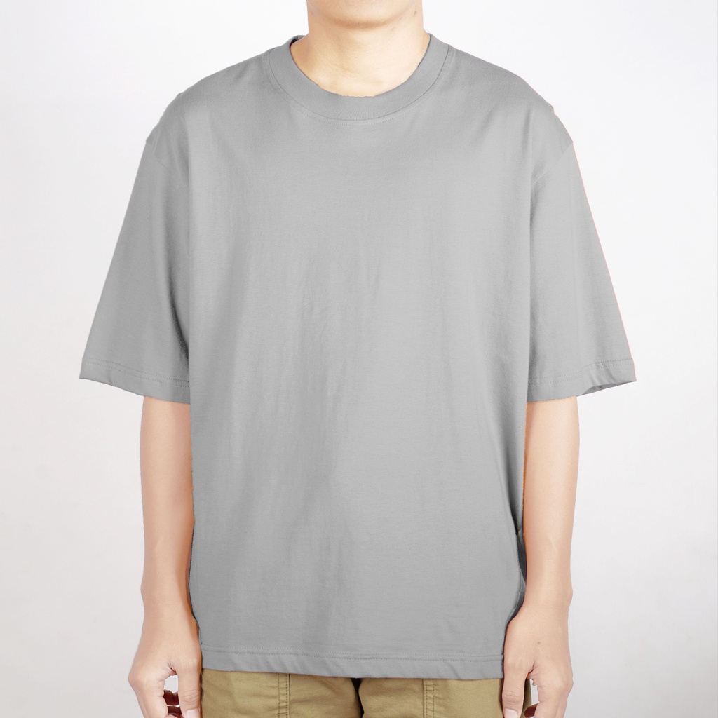 OVERSIZE TEES LIGHT GREY