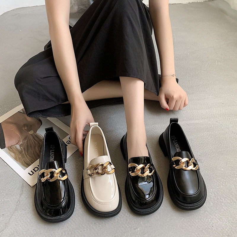 RYX - Exclusive Chains Sepatu Slip-On Wanita Fashion Casual - Ori Import