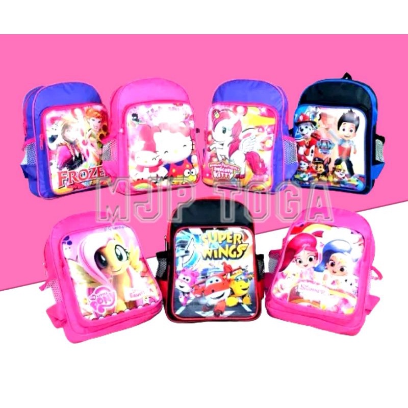 Tas Paud / TK Karakter Anak Perempuan / Kado Ulang Tahun