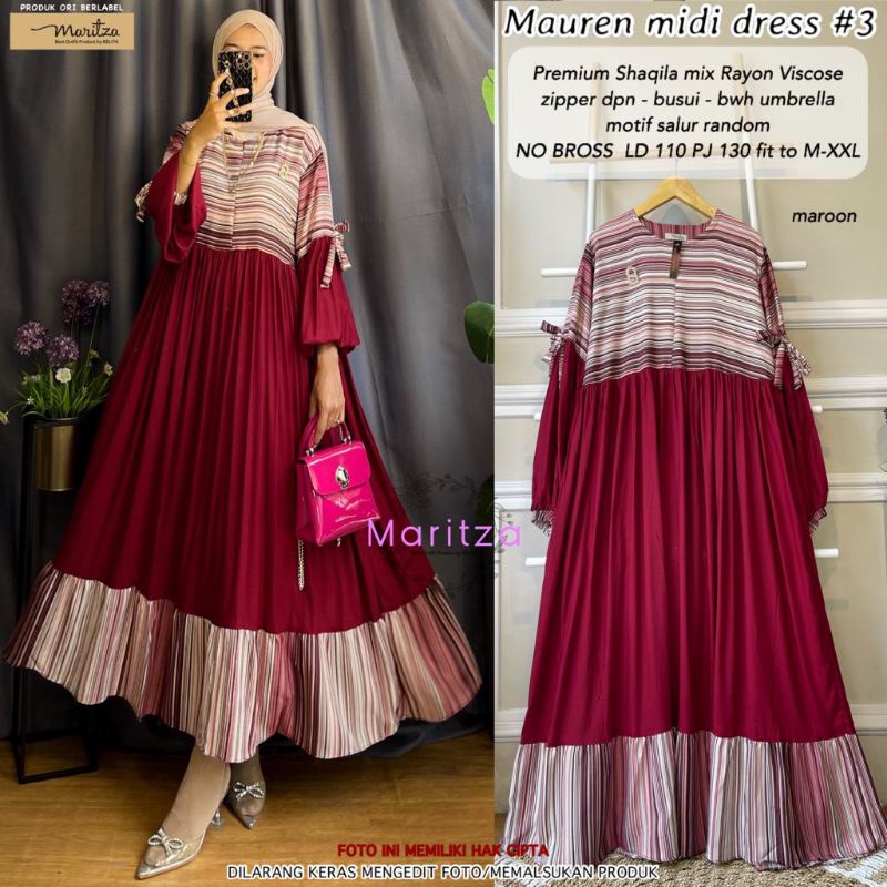MAUREN MIDI DRESS#3 ori by MARITZA
