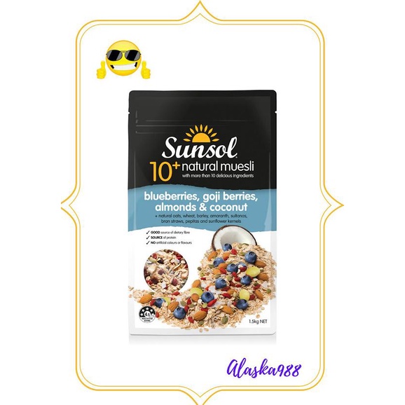 

Cuci Gudang Awal Tahun SUNSOL 10+ PLUS MUESLi ALMOND BLUEBERRY ORCHARD FRUIT 500 GRAM Cuci Gudang Awal Tahun