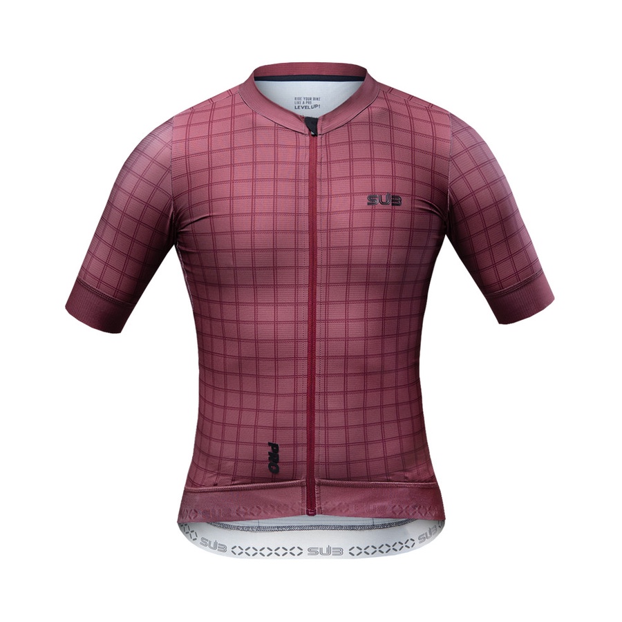 SUB JERSEY sepeda PRO SHORT Flanel brown red subjersey cycling unisex