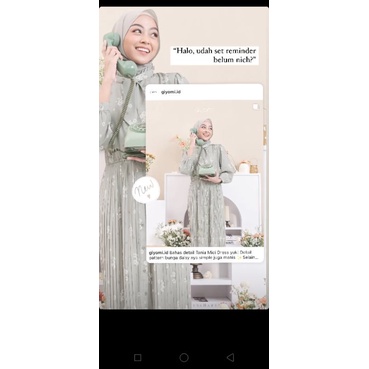 sold by wa giyomi tania midi dress pistacio New