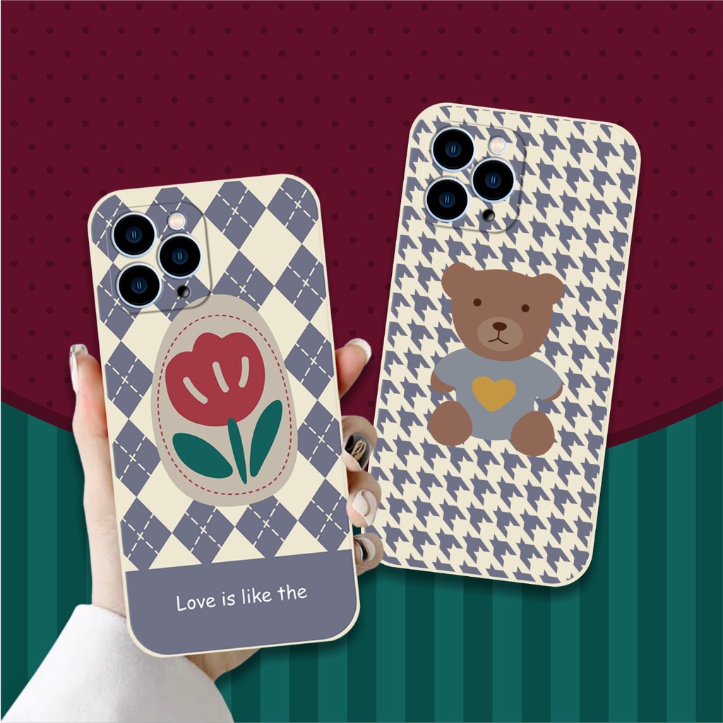 PRINTING LENS PROTECTOR ROSE AND KUMA case iphone 6 6s 7 8 plus x xs xr max 11 12 13 pro 14