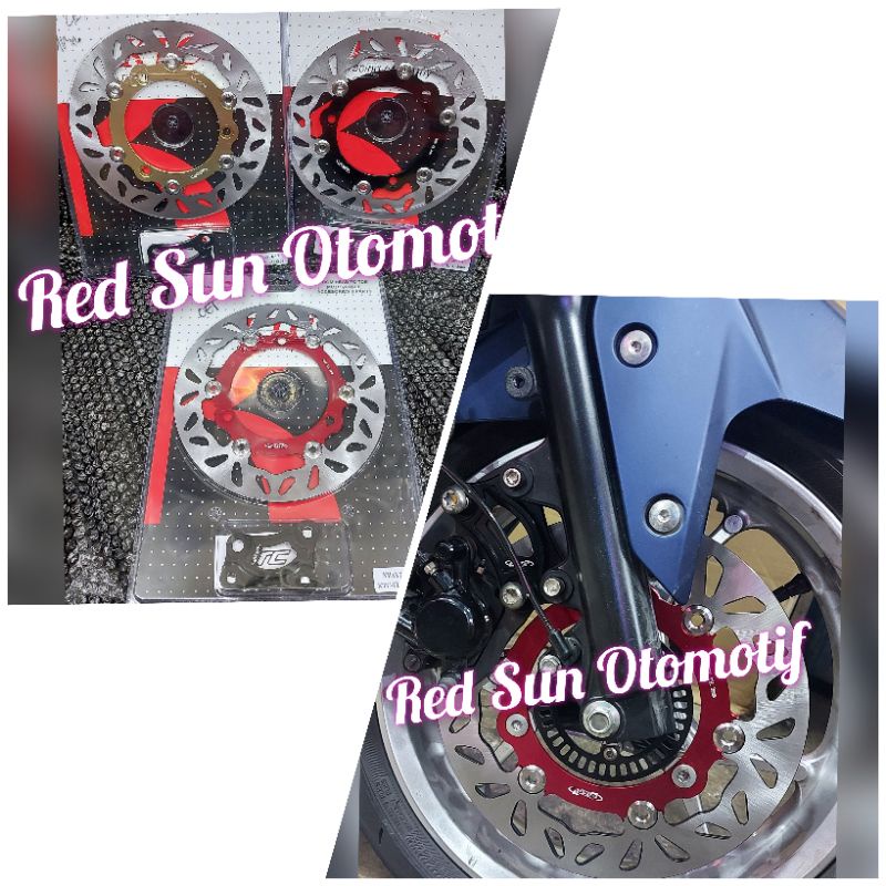 Cakram piringan Disk brake Floating Depan Lebar 244 mm Aerox 155 Nmax Old 2016 2017 2018 2019 New 20