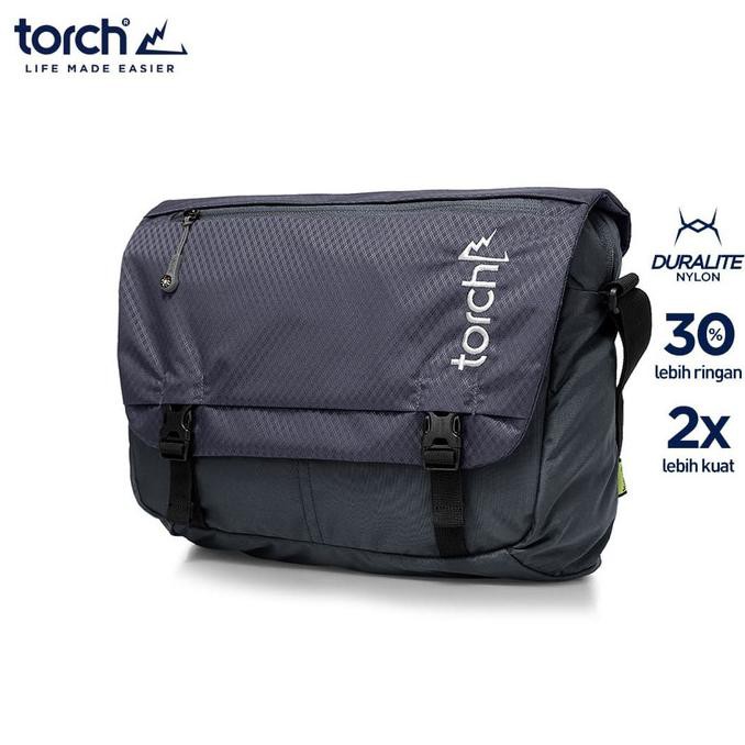 -SIAP KIRIM- TORCH TAS SELEMPANG MESSENGER BAG TACHIKAWA STEEL GREY