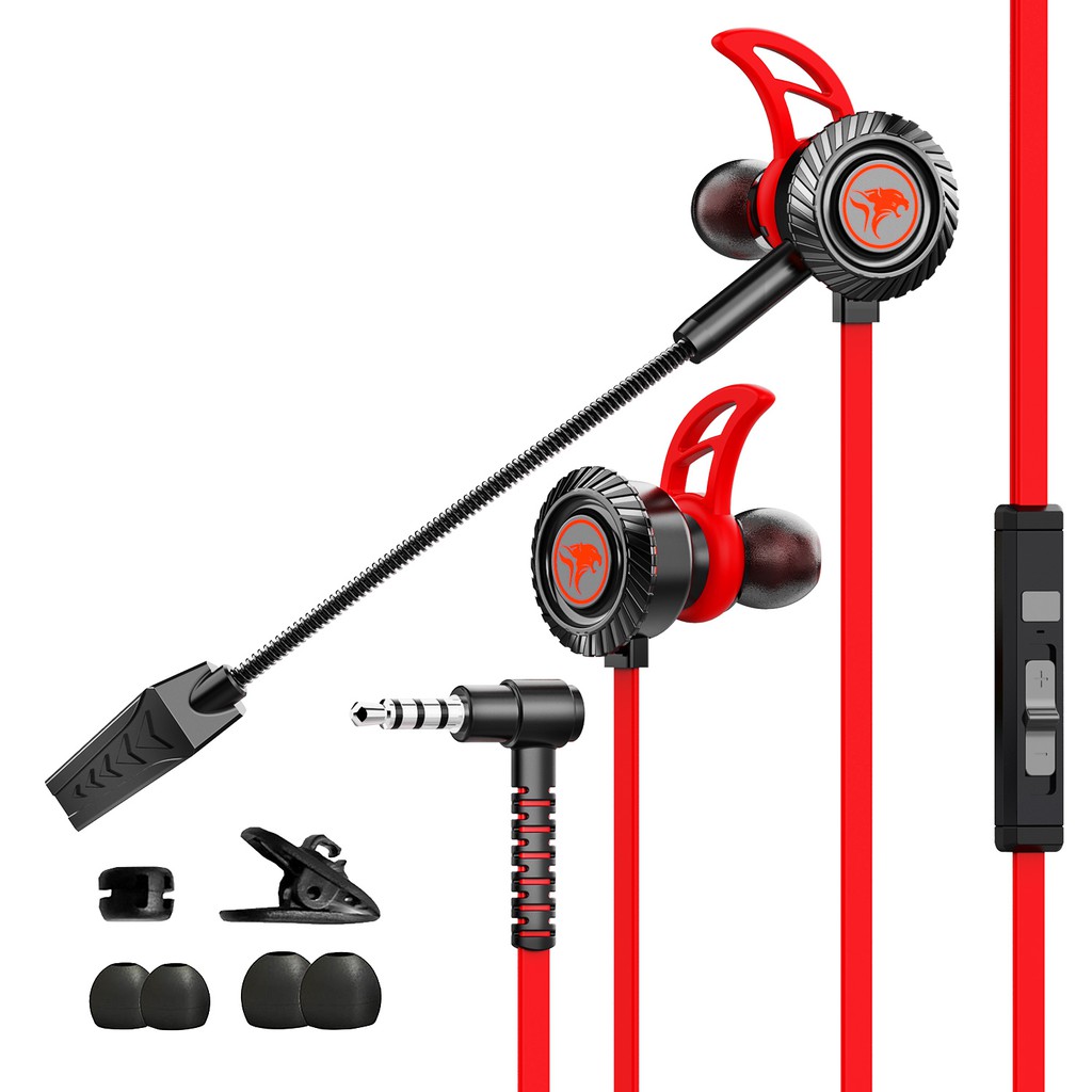 Plextone Mowi RX1 Gaming Earphone Microphone In Ear Bass Noise Cancelling