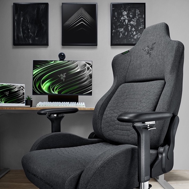 Razer Iskur Dark Gray - Fabric / Gaming Chair Original / Kursi Gaming