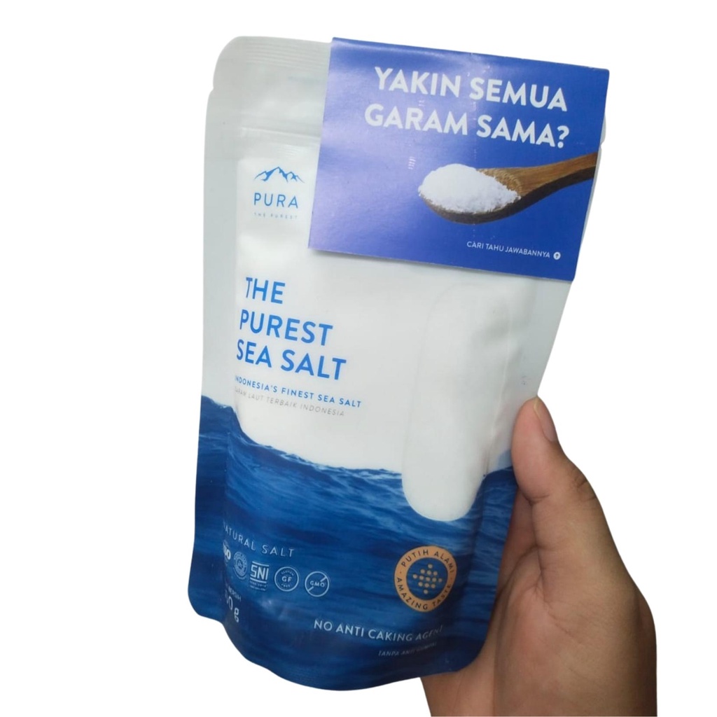 

Purest Sea Salt Pura 300gr Natural Garam Laut Masak
